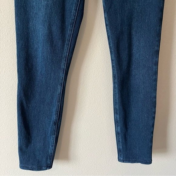 SPANX Jean-Ish Ankle Leggings Dark Blue Size Medium Shapewear Highrise Pockets - Picture 10 of 15
